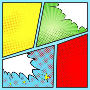 SCRAPBOOK CUSTOMS 12X12 COMIC BOOK PAGE DOUBLE SIDED