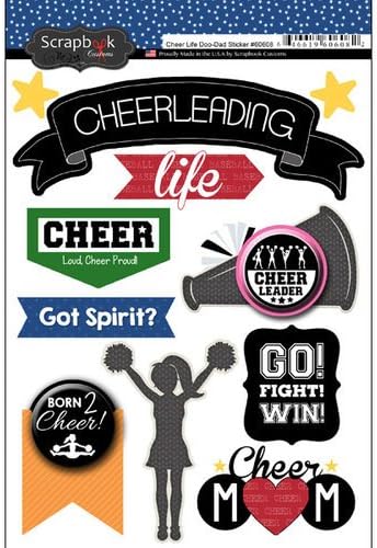 SCRAPBOOK CUSTOMS DOO DAD LIFE CHEERLEADING