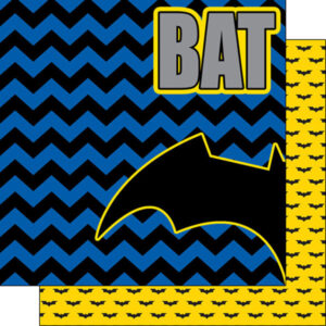 SCRAPBOOK CUSTOMS 12X12 BAT HERO LEFT