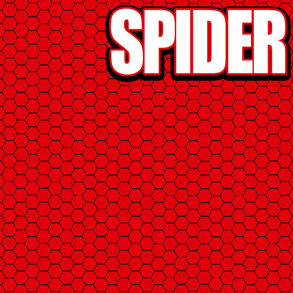 SCRAPBOOK CUSTOMS 12X12 SPIDER HERO LEFT