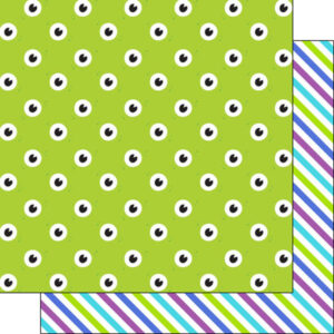 SCRAPBOOK CUSTOMS 12X12 MONSTERS EYES