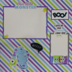 SCRAPBOOK CUSTOMS 12X12 MONSTERS EYES