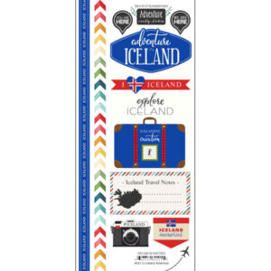 SCRAPBOOK CUSTOMS STICKER SCRATCHY ICELAND