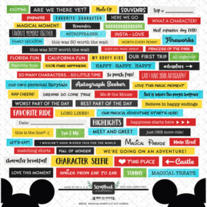 SCRAPBOOK CUSTOMS MAGICAL WORDS CUT-OUTS