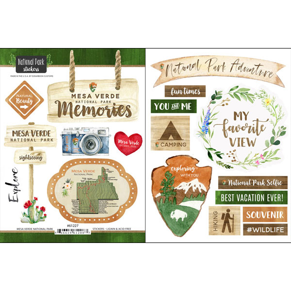 SCRAPBOOK CUSTOMS MESA VERDE NATIONAL PARK