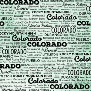 SCRAPBOOK CUSTOMS POSTAGE MAP 12X12 COLORADO