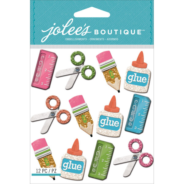 EK JOLEE STICKER SCHOOL SUPPLIES REPEAT