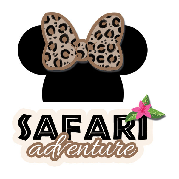 SCRAPBOOK CUSTOMS STICKER MAGICAL SAFARI EARS
