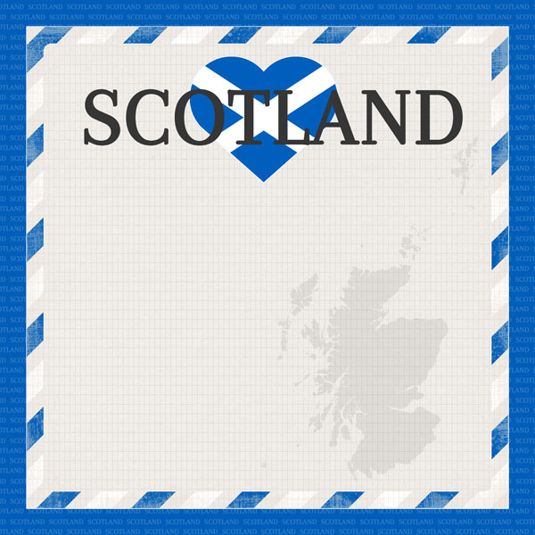 SCRAPBOOK CUSTOMS 12X12 SCOTLAND PAPER PACK