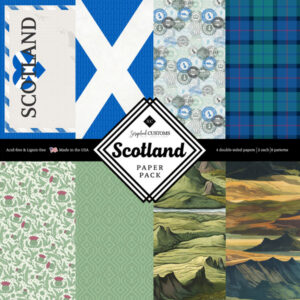 SCRAPBOOK CUSTOMS 12X12 SCOTLAND PAPER PACK