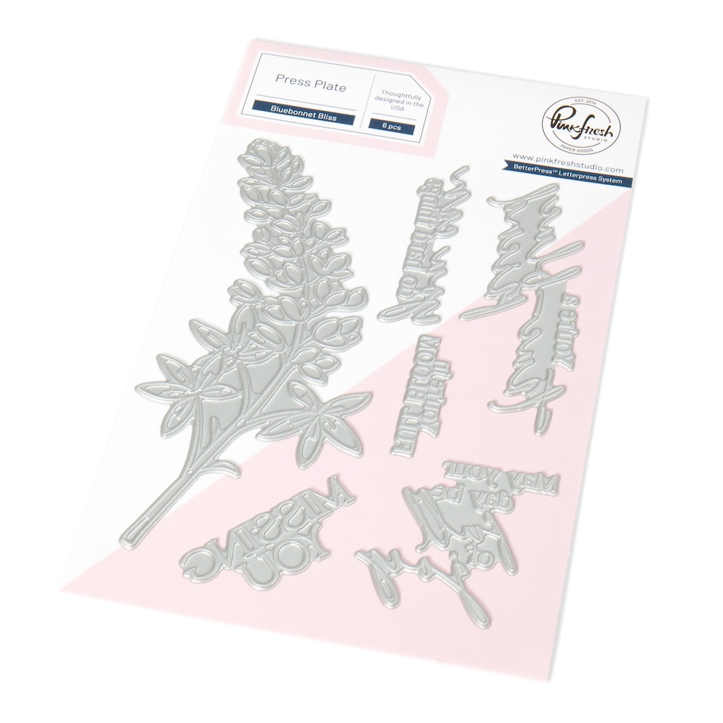 Pinkfresh Press Plate Bluebonnet Bliss