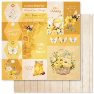 Paper Roses Bees & Butterflies Basics A 12 X 12 Paper