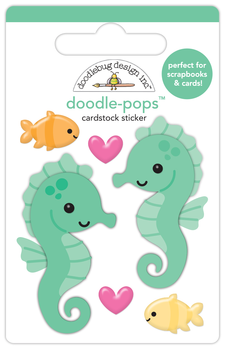 Doodlebug Summer Fun Doodlebug-pops Sam & Sally Seahorse