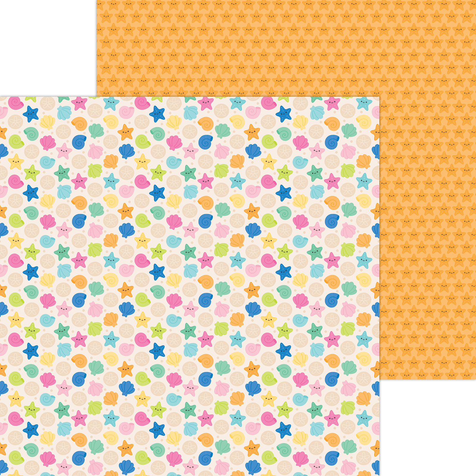 Doodlebug Summer Fun 12X12 Seashells By the Seashore