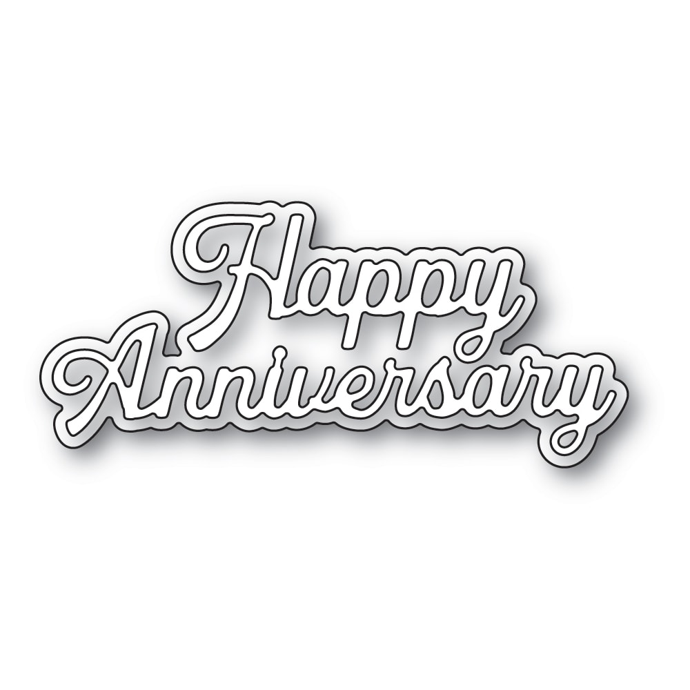 Memory Box Everyday Sentiment Die Happy Anniversary