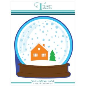 Trinity Stamps Die Snowglobe Shaped Card