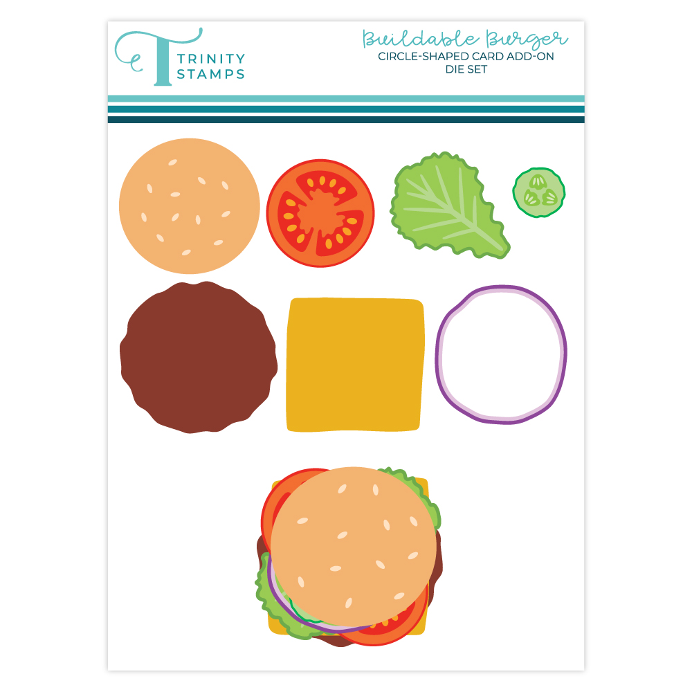 Trinity Stamps Die Buildable Burger Add-on