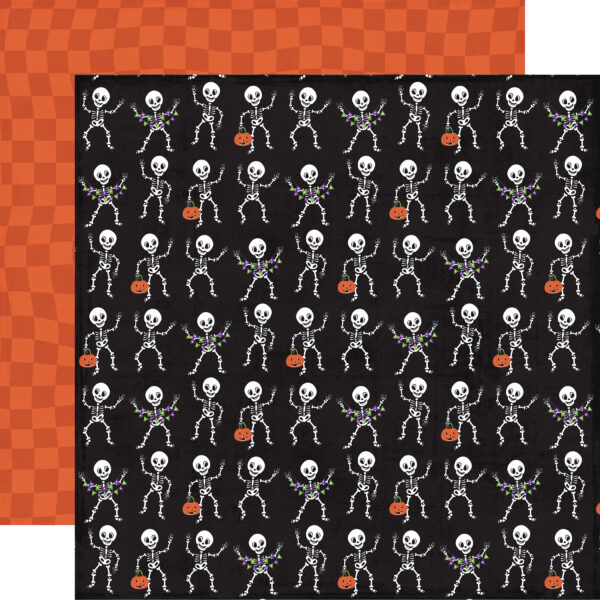 Echo Park Ghosts & Goblins 12X12 Partying Skeletons