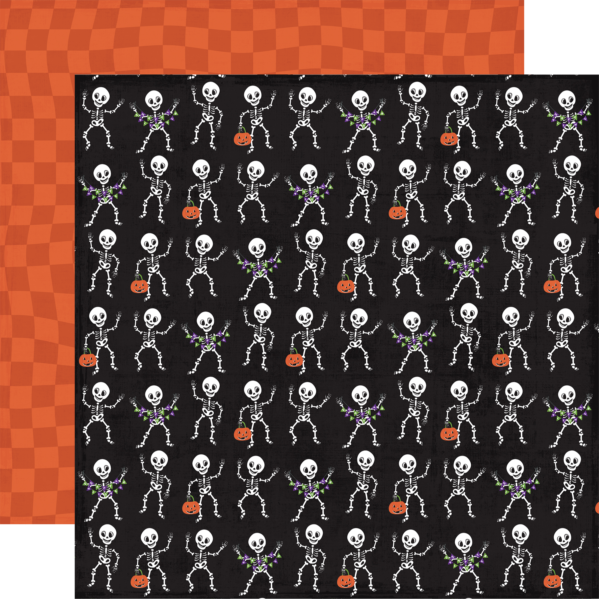 Echo Park Ghosts & Goblins 12X12 Partying Skeletons