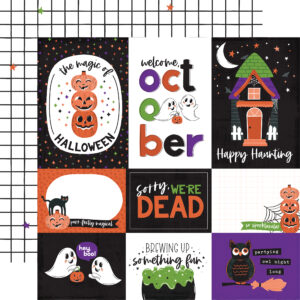 Echo Park Ghosts & Goblins 12X12 Multi Journaling Cards