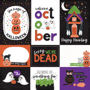 Echo Park Ghosts & Goblins 12X12 Multi Journaling Cards