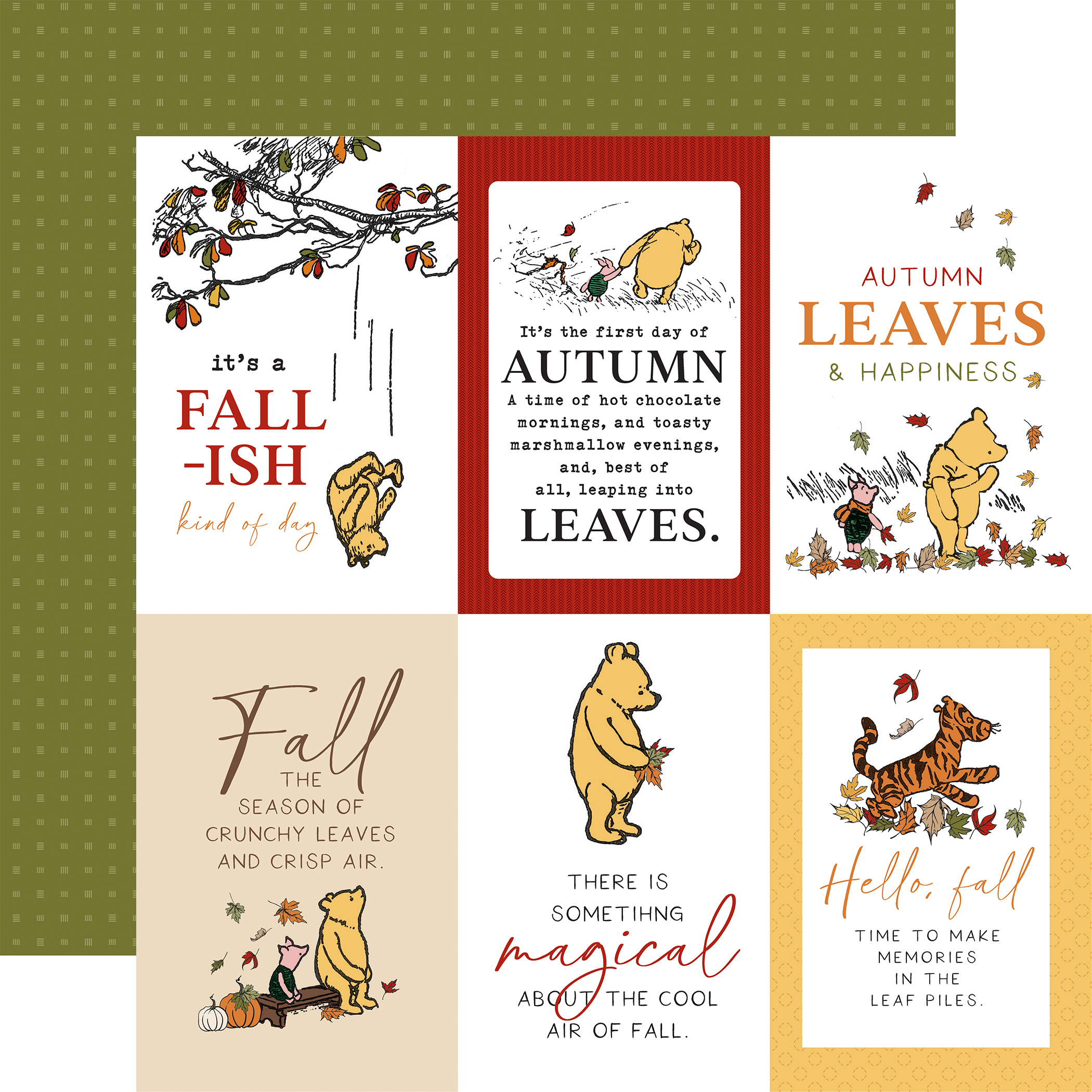 Echo Park WTP Autumn 12X12 4X6 Journaling Cards