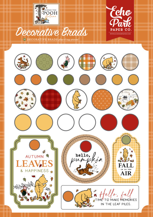 Echo Park WTP Autumn Decorative Brads