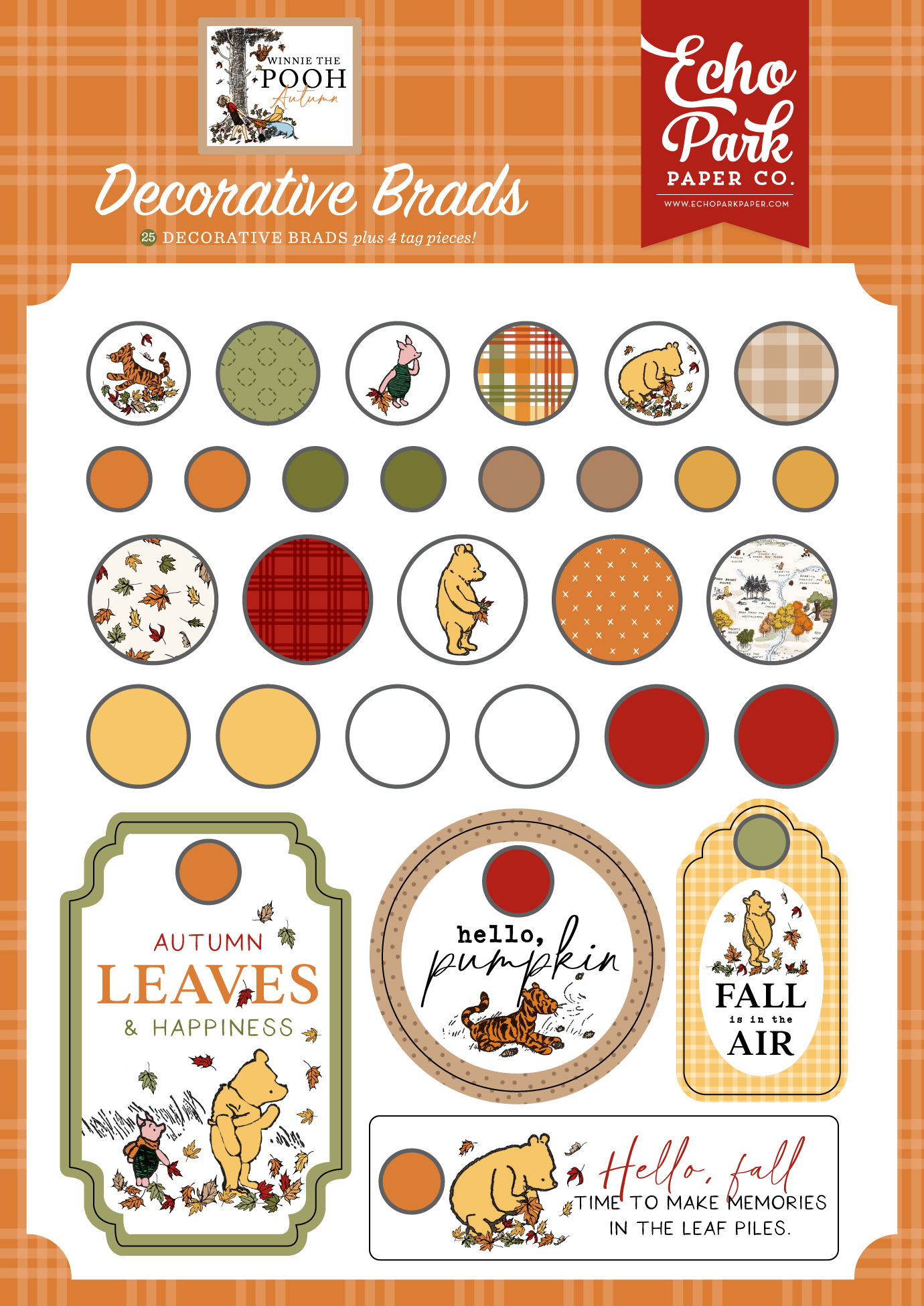 Echo Park WTP Autumn Decorative Brads