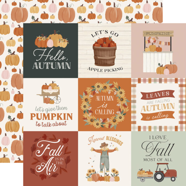 Carta Bella It’s Autumn 12X12 4X4 Journaling Cards Carta Bella It's Autumn 12X12 4X4 Journaling Cards