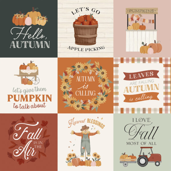 Carta Bella It's Autumn 12X12 4X4 Journaling Cards