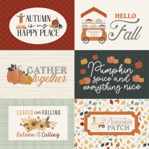 Carta Bella It's Autumn 12X12 6X4 Journaling Cards