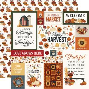Carta Bella Americana 12X12 Harvest Journaling Cards