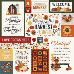 Carta Bella Americana 12X12 Harvest Journaling Cards