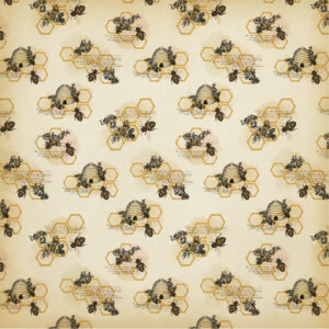 Carta Bella Honey Bee 12X12 Honeycomb Clusters