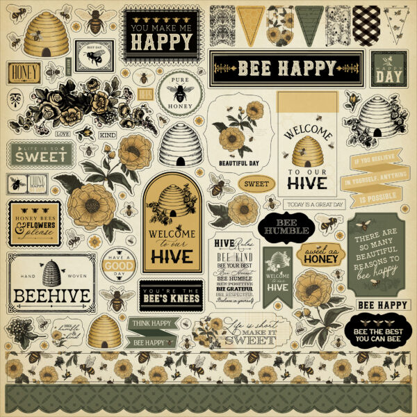 Carta Bella Honey Bee Element Sticker