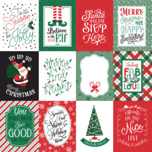 Echo Park Christmas Express 12X12 3X4 Journaling Cards