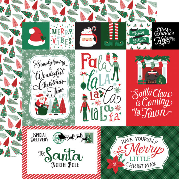 Echo Park Christmas Express 12X12 Multi Journaling Cards