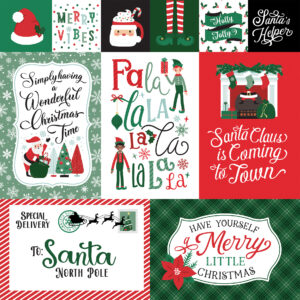 Echo Park Christmas Express 12X12 Multi Journaling Cards