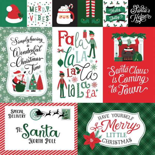 Echo Park Christmas Express 12X12 Multi Journaling Cards