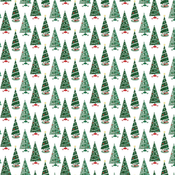 Echo Park Christmas Express 12X12 Decorated Trees