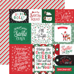 Echo Park Christmas Express 12X12 Cheer Journaling Cards