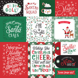Echo Park Christmas Express 12X12 Cheer Journaling Cards
