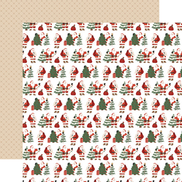 Carta Bella Christmas Village 12X12 Here Comes Santa