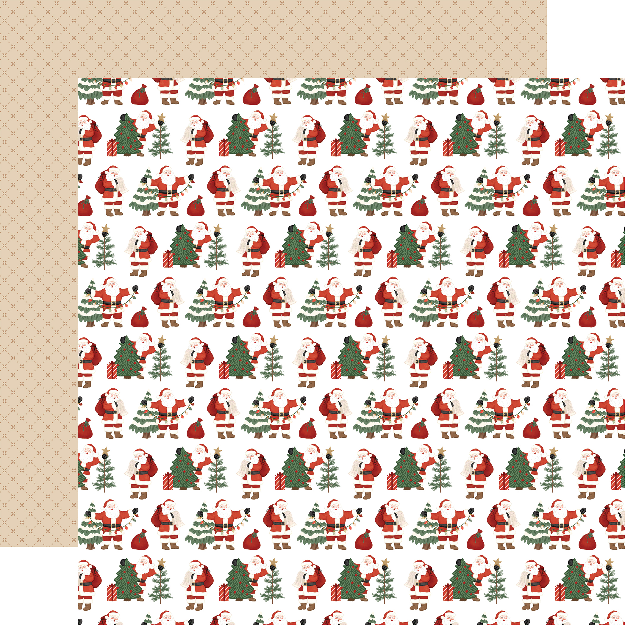 Carta Bella Christmas Village 12X12 Here Comes Santa