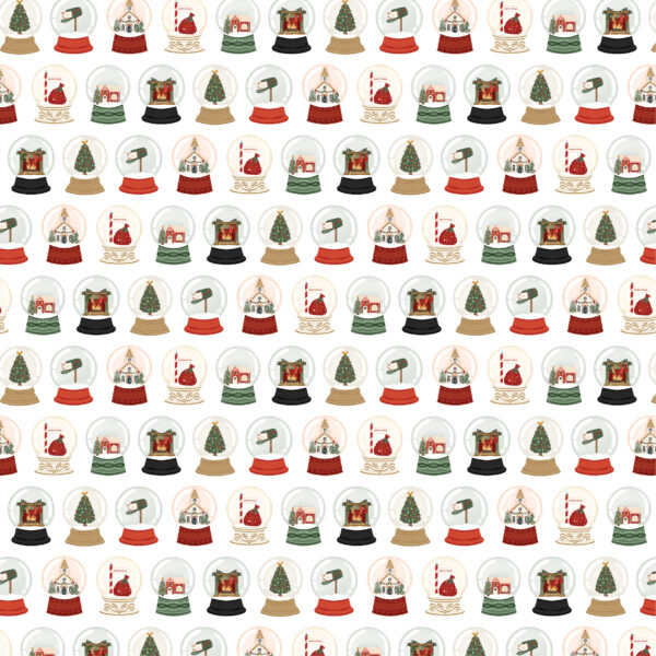 Carta Bella Christmas Village 12X12 Christmas Snowglobes