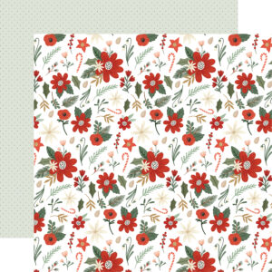 Carta Bella Christmas Village 12X12 Very Merry Floral