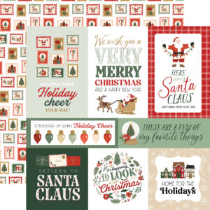 Carta Bella Christmas Village 12X12 Merry Journaling Cards
