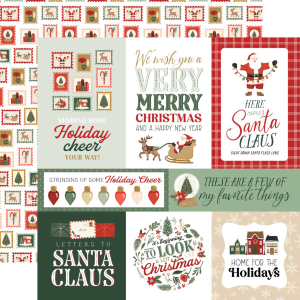 Carta Bella Christmas Village 12X12 Merry Journaling Cards