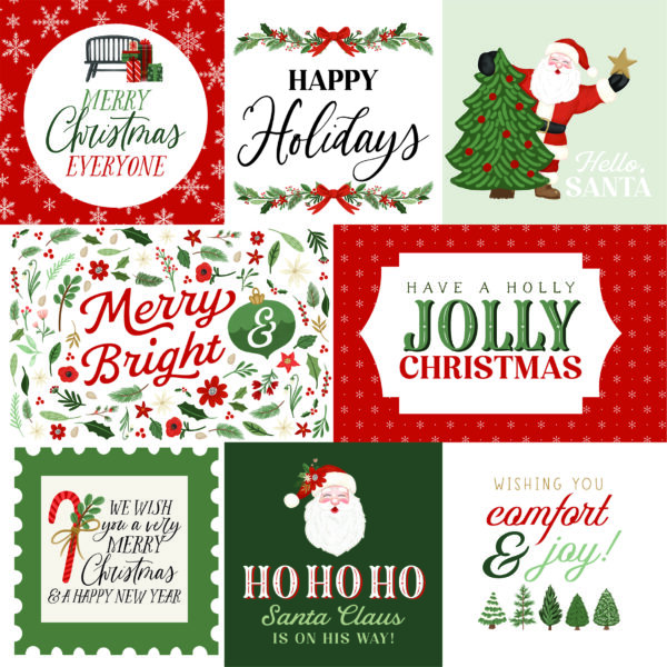 Carta Bella Christmas Village 12X12 Ho Ho Ho Journaling Cards
