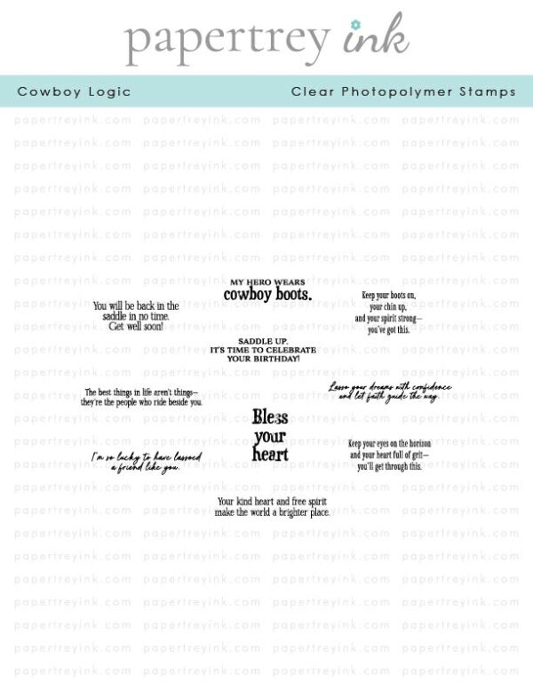 Papertrey Stamp Cowboy Logic